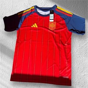 España Adidas Red and Blue Soccer Jersey